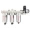 All Tool Depot 1/4" NPT MID FLOW 4 Stages Filter Regulator Coalescing Desiccant Dryer System (MANUAL DRAIN) F-FLMR862N - alternate 1